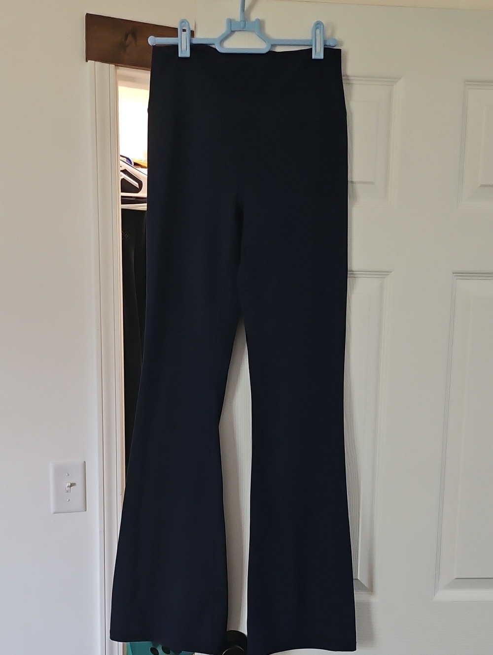 High-Waist Navy Flare Pants for Women